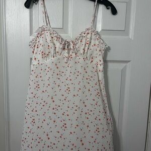 Wild Fable White and Pink Floral Mini Dress